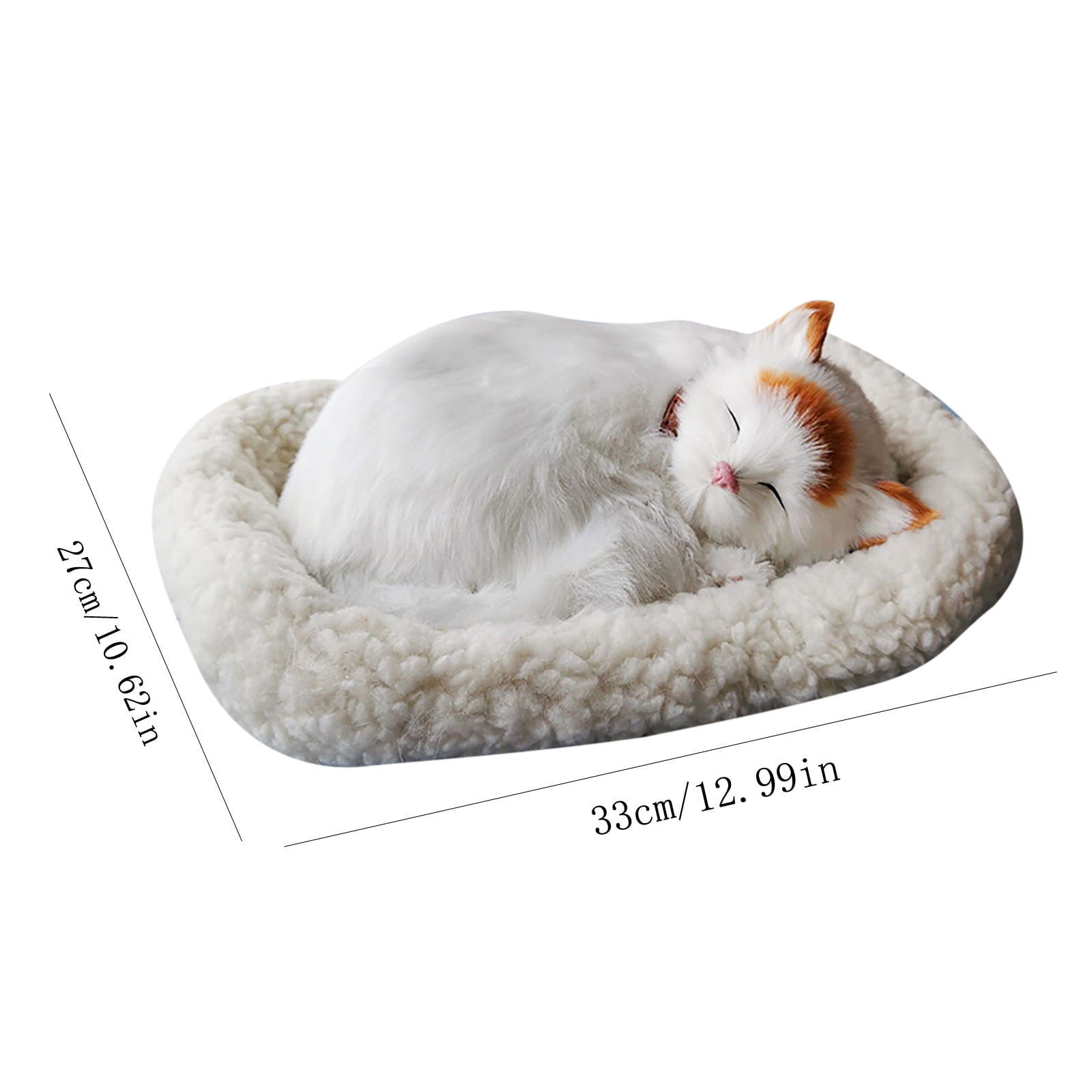 Free Delivery New Breathing Snoring Sleeping Kitten Toy 