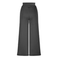 thumbnail image 6 of Women's Casual High Waist Wide Leg Pants With Drawstring Soft Comfortable Stretchy Workout Yoga Trousers For Running Outdoor Activities, 6 of 6