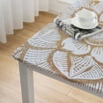 thumbnail image 4 of PIKWEEK Mandala Hippie Decorative Bohemian Ottoman Table Cover white, 4 of 7