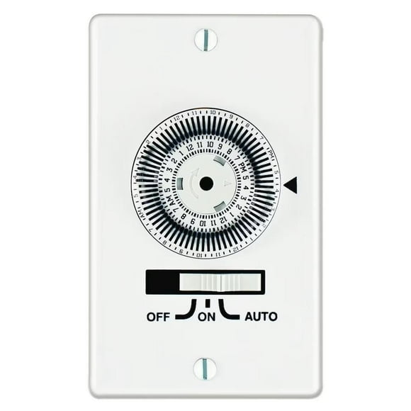 Intermatic 20 Amp Electromechanical SPST In-Wall Dial Timer