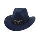 thumbnail image 2 of Sombrero de vaquero Yinane con protección solar Azul oscuro, 2 of 8