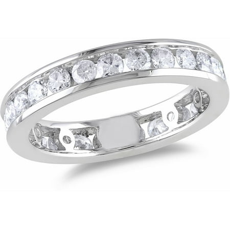 Miabella 2 Carat T.W. Diamond 14kt White Gold Eternity Ring