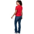 thumbnail image 3 of INGEAR Women's Short Sleeve Polo Shirts, Casual Collared Golf Tops, 2 Pack Red S, 3 of 3