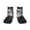 1 Black, variant on Flower Crown White Horse Pattern Quarter Crew Socks,Toe Seamed Ankle Socks,Cotton Cushioned Breathable Athletic Crew Sports Socks