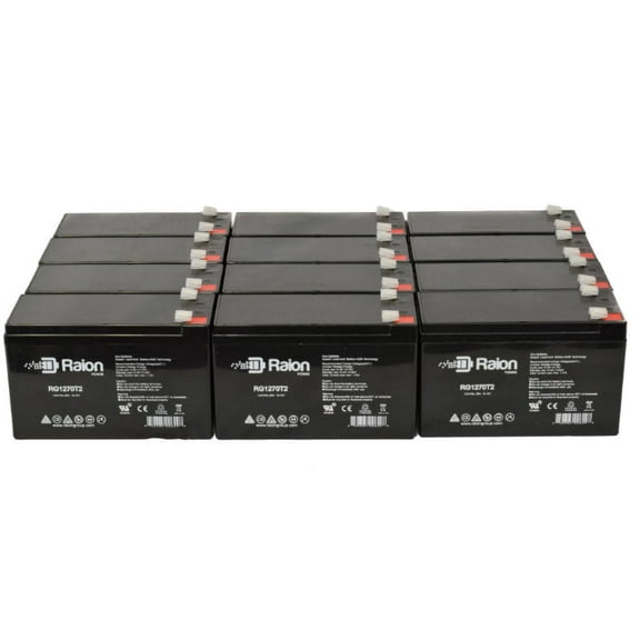 Raion Power 12V 7Ah Replacement UPS Battery for Alpha Technologies ALIBP 1500RM - 12 Pack