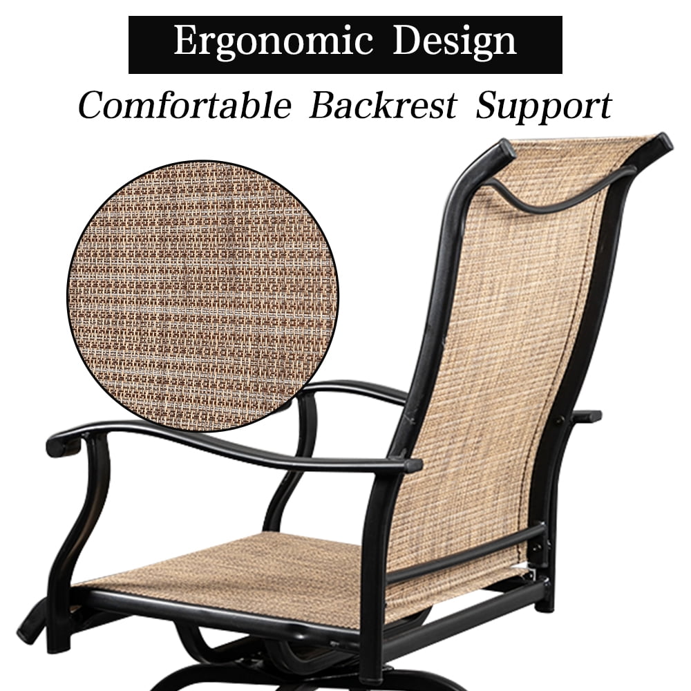 Lowestbest 2PCS Swivel Chair, High-end Bar Chair, Wrought Iron Swivel Bar Chair Patio Swivel Bar Stools, Black Lowestbest 2PCS Swivel Chair, High-end Bar Chair, Wrought Iron Swivel Bar Chair Patio Swivel Bar Stools, Black