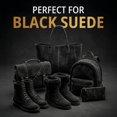 thumbnail image 4 of Suede Restorer Spray Black – Suede & Nubuck Color Restorer for Shoes, Boots & Jackets, Renew Spray to Restore Color, Revive Nap & Te ture, Includes 3 Way Brush, 250mL, 4 of 4