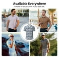 thumbnail image 5 of Haiem Police Car Pattern Mens Polo Shirts Quick Dry Short Sleeve Golf T Shirt Performance Moisture Wicking Casual Workout-Medium, 5 of 6