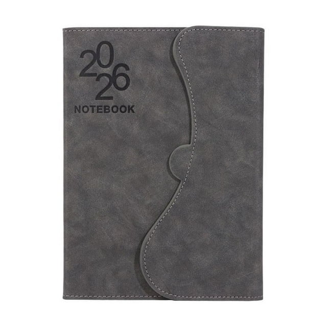 304page 2026 Day Planner Notebook Office Supply Day Planner Workbook Pu Reusable 2026 Notebook College