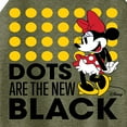 thumbnail image 3 of Disney - Mickey & Friends - Minnie Mouse - Dots Are the New Black - Juniors High Neck Tank Top, 3 of 5