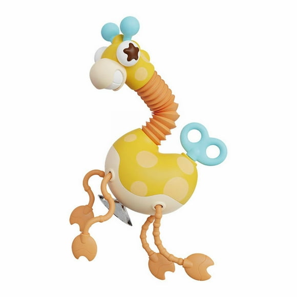 Telescopic Suction Cup Giraffe Toy Shape Changing Giraffe Telescopic Tube Cartoon Toys Stretch Novel Educational Toys For Kids Handheld Water Games for Toddlers Kids Building Adult Sensory Products