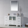 thumbnail image 2 of Sydney 54" w/ Double Side Cabinets (Glossy White), 2 of 6