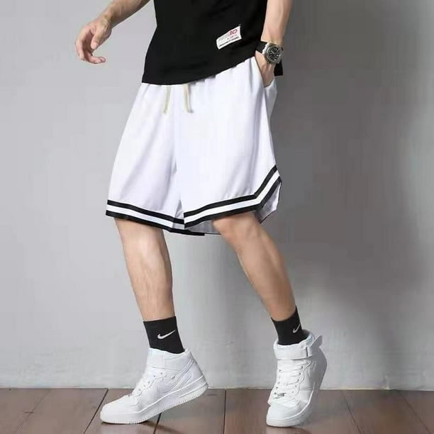 Pantalones Cortos De Baloncesto Americanos Sueltos Transpirables/Shorts Deportivos Salvajes Casuales Para Correr Fitnesspangjing