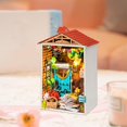 thumbnail image 3 of Casa de de DIY Casas de a en miniatura con luces para muebles Pntas de juguete para jardín CUTICAT Casa de muñecas en miniatura, 3 of 8