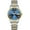 GJ16193-gold blue, variant on Women Men Couple Calendar Rhinestone Vintage Analog Automatic Self-Winding Mechanical Wrist Watch Stainless Steel Sapphire Crystal Waterproof Luminous Business Clock