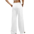 thumbnail image 5 of Jovrlynd Lounge Pants Women Wide Leg High Waisted Drawstring Sweatpants with Pockets Soft Stretch Outdoor Athletic Pants, S-2XL, 5 of 6