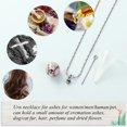 thumbnail image 4 of Mini Baseball Cremation Jewelry for Ashes 20mm Stainless Steel Memorial Urn for Ashes for Human Keepsake Urn Pendant Ashes Necklace for Pet, 4 of 6