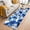 Blue, variant on 2'x6' Rug Runners for Hallways Kitchen, Blue Flowers Non Slip Entryway Beside Floor Carpet Runner, Spring Watercolor Leaves Floral Plants Washable Laundry Room Bedroom Throw Rugs Mat for Family Pet