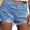 Blue, variant on FUNUONY Jean Shorts Womens Womens Jean Shorts Baggy Jeans for Woman Denim Shorts Women Summer 2025 Trendy Women's Ripped Pocket Jeans with Rolled Edge Casual Shorts Black L