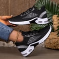 thumbnail image 3 of Rokment Women's Running Cross Training Shoes Breathable Mesh Comfortable Air Cushion Hiking Jogging Fitness Trainners Casual Walking Tennis Fashion Sneakers Black Size 6, 3 of 6