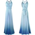 thumbnail image 3 of Robes Transformatrices/enveloppantes pour Femmes Robe Longue Maxi Cocktail, 3 of 4