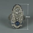 thumbnail image 3 of Fashion Women Cubic Zircon 925 Silver Ring Engagement Party Jewelry Sz 6-10, 3 of 5