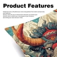 thumbnail image 2 of Yak Covers Set of 2 with Unique Patterns for Bed, Chair Pillow Covers, Decorative Pillows - Available in 16x16, 18x18, 20x20 Inchesfor Various Occasions, 2 of 6