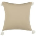 thumbnail image 4 of SAFAVIEH Ralen 16" x 16" Farmhouse Plush Pillow, White, 4 of 4