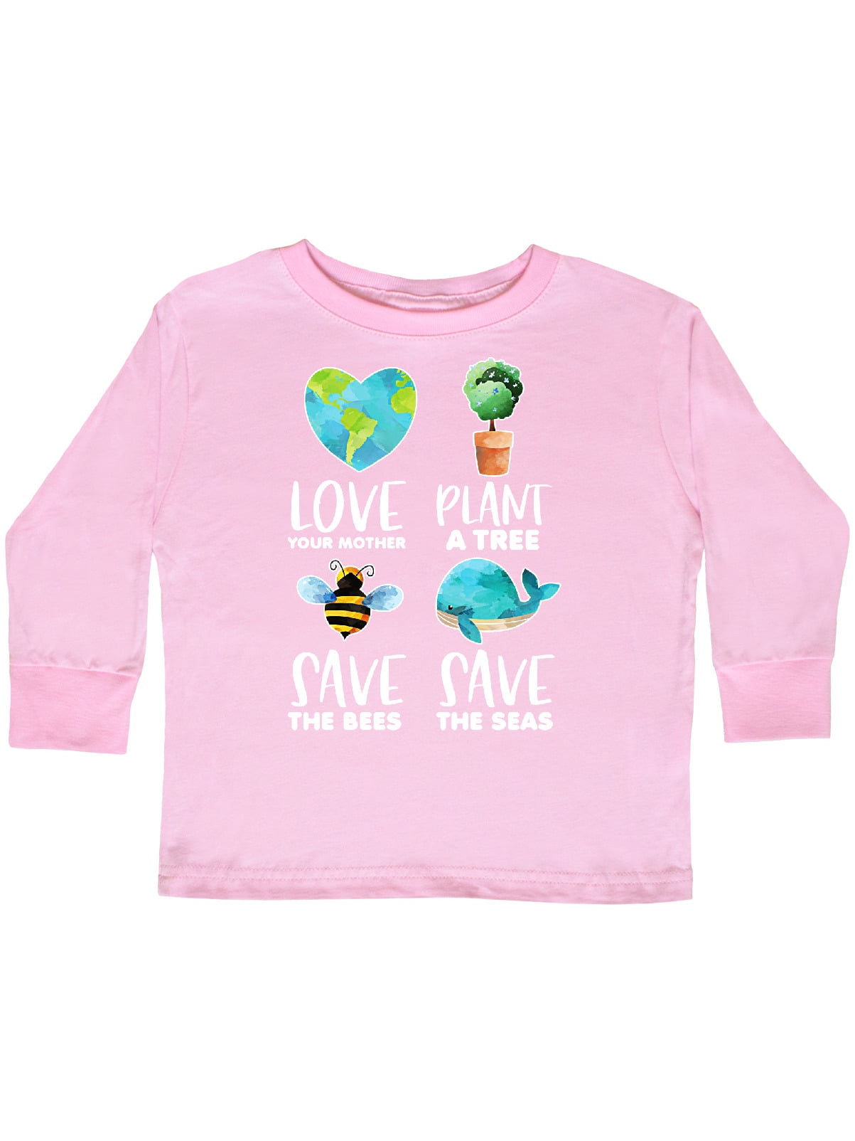 I Love Heart Bees Pink Kids T-Shirt