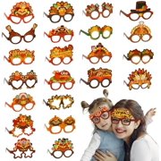 24-Pc Thanksgiving Paper Glasses: Turkey/pumpkin designs – party favors/photo props – Home Decor, Kitchen, & Other.