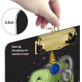 thumbnail image 3 of FMSHPON Green Dinosaur Black Clipboard Hardboard Wood Nursing Clip Board and Pull for Standard A4 Letter 13x9 inches, 3 of 7