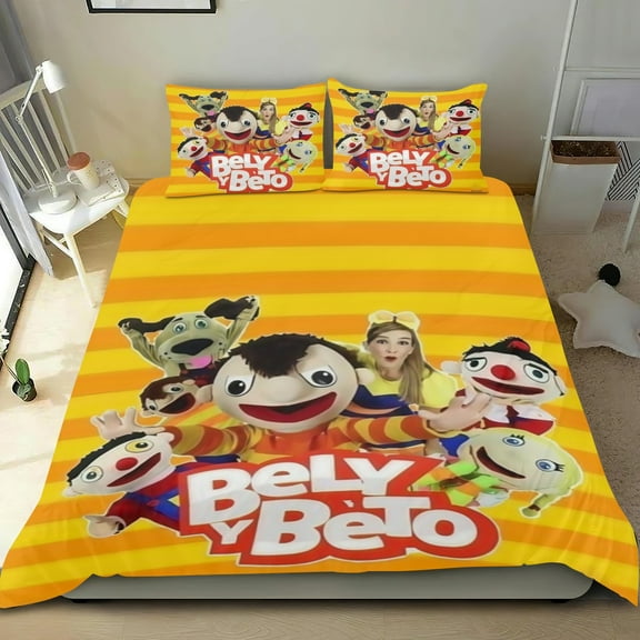 3 Piece Bedding Set For Bely y Beto Duvet Cover Sets Comforter Cover Set Cute Super Soft Teens Bedding Set Kids Bedroom Gifts,1 Duvet Cover with 2 Pillowcases Twin