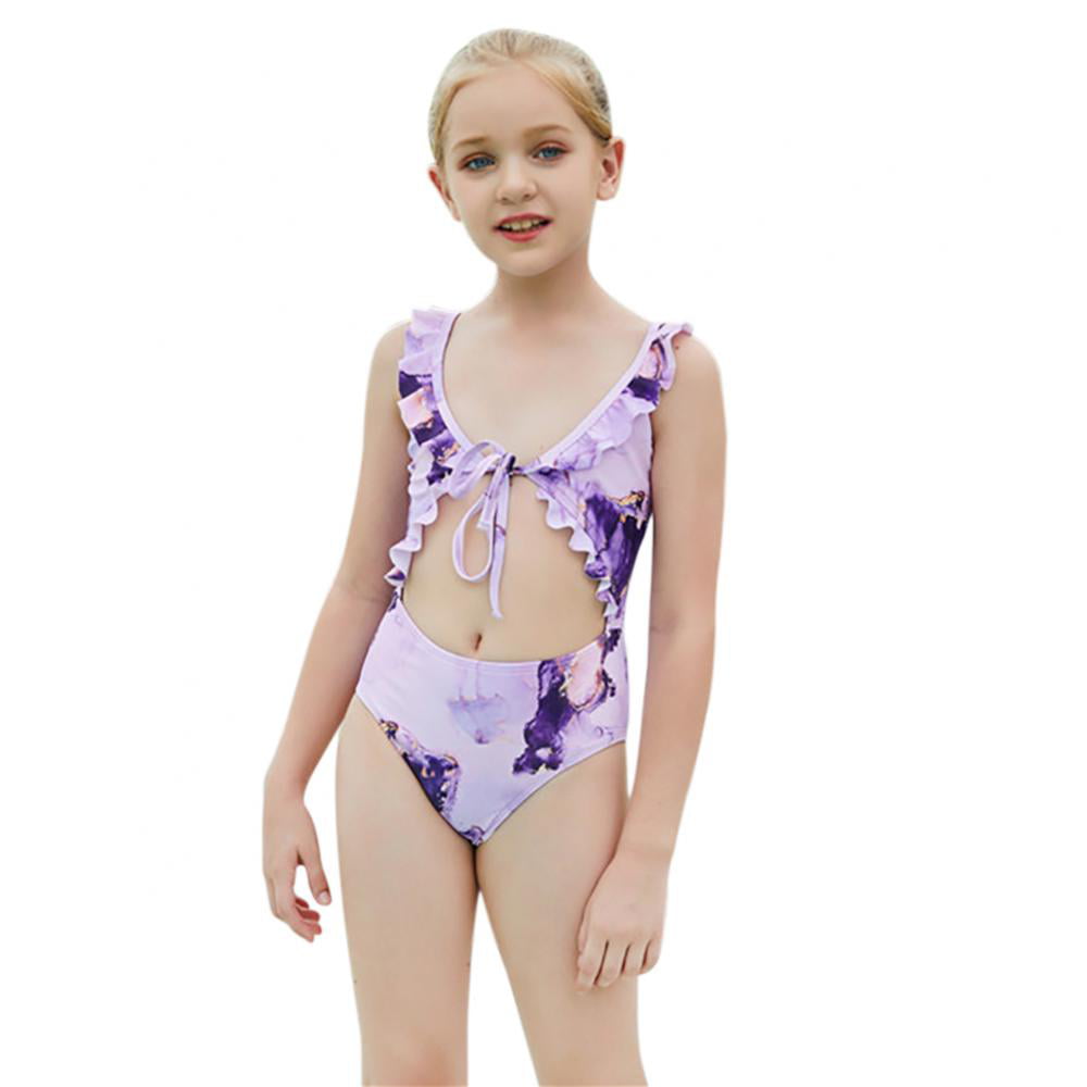 Kids Girls Swimwear Swimsuit One Piece Bikini  Bathing Suit Beachwear 