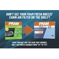 thumbnail image 6 of FRAM Fresh Breeze, CF11809, 20K miles, Cabin Air Filter for Selected Vehicle, 6 of 14