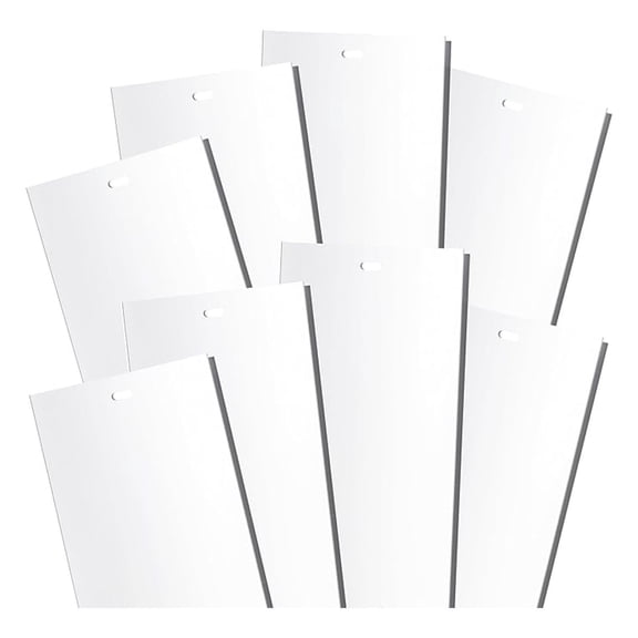 Vertical Blind Replacement Slats - 25 Pack - 82.5” Long x 3.5” Wide - White - Easy Install Standard Size for Doors & Windows