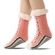thumbnail image 2 of Calcetines Suaves Piso Antideslizantes Felpa Térmicos Zapato para Mujeres, 2 of 9