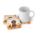 thumbnail image 3 of Happy Thanksgiving Dachshund with Turkey Pumpkins Autumn Vibes Set of 4 Stone Coasters Wiener Dog Lover Gifts Idea 4x4in Absorbent Soapstone Coaster - 12018, 3 of 5