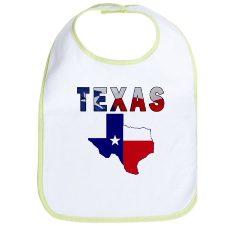 

CafePress - Flag Map With Texas Bib - Cute Cloth Baby Bib Toddler Bib