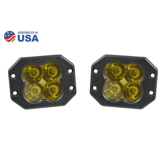 Worklight SS3 Sport Yellow Spot Flush pr Diode Dynamics DD6207P