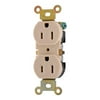 GE Single Pole Residential-Duty Receptacle, Ivory, 30pk