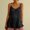 Black, variant on Women’s Linen Camisole Tank Top V-Neck Loose Casual Sleeveless Tops Summer Basic Tees Shirts
