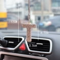 thumbnail image 2 of Shoreew Bling Car Letter Charm Faux Letter Pendant Car Rear View Mirror Hanging Rhinestone Alphabet Ornament for Car Tree Accessory, 2 of 7