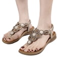 thumbnail image 1 of Zapatos Verano Sandalias Tanga para Bohemian Arch Support Rhinestone Mujeres, 1 of 9