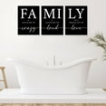 thumbnail image 2 of Merry-XMAS Family 12"X16" Framed Canvas Art Prints (Set of 3), 2 of 6