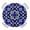 Blue, variant on Blue Boho Floral Round Tablecloth for 45-54 Inch Tables,Fitted Table Cover with Elastic Edge,Abstract Oriental Bohemian Flower Waterproof Outdoor Table Cloth Protector for Patio Garden Dinner Picnic