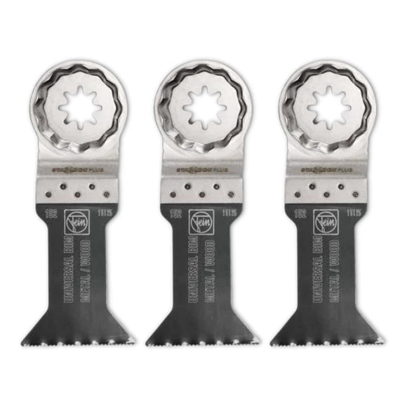 Hoja de sierra Fein Starlock Plus E-Cut universal de 1,75 cm, paquete de 3