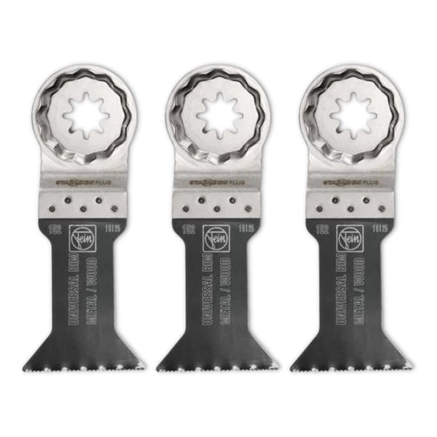 Hoja de sierra Fein Starlock Plus E-Cut universal de 1,75 cm, paquete de 3