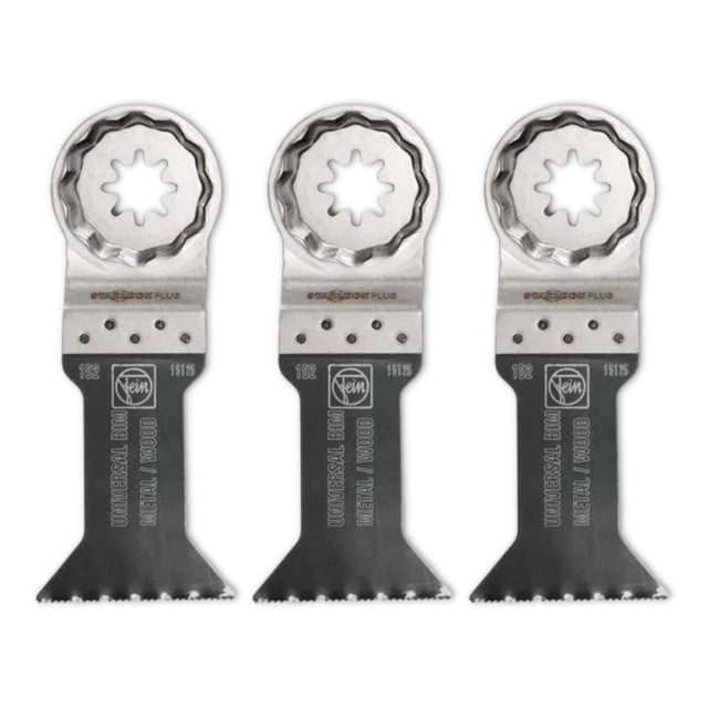 Hoja de sierra Fein Starlock Plus E-Cut universal de 1,75 cm, paquete de 3