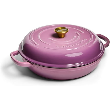 Larder & Vine Enameled Cast Iron 3.6 qt Braiser | Chef Joe Sasto Collection
