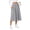 Light Gray, variant on Women's Knit A-Line Midi Skirt with Side Pockets Elastic High Waist Loose Fit Casual Skirt for Work Daily Wear